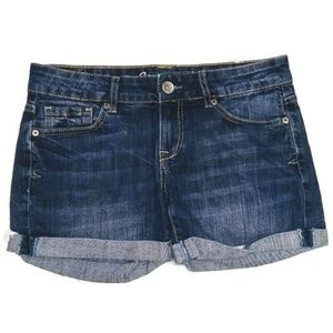 Aeropostale Boyfriend Jean Shorts Stretch Rolled Cuffs